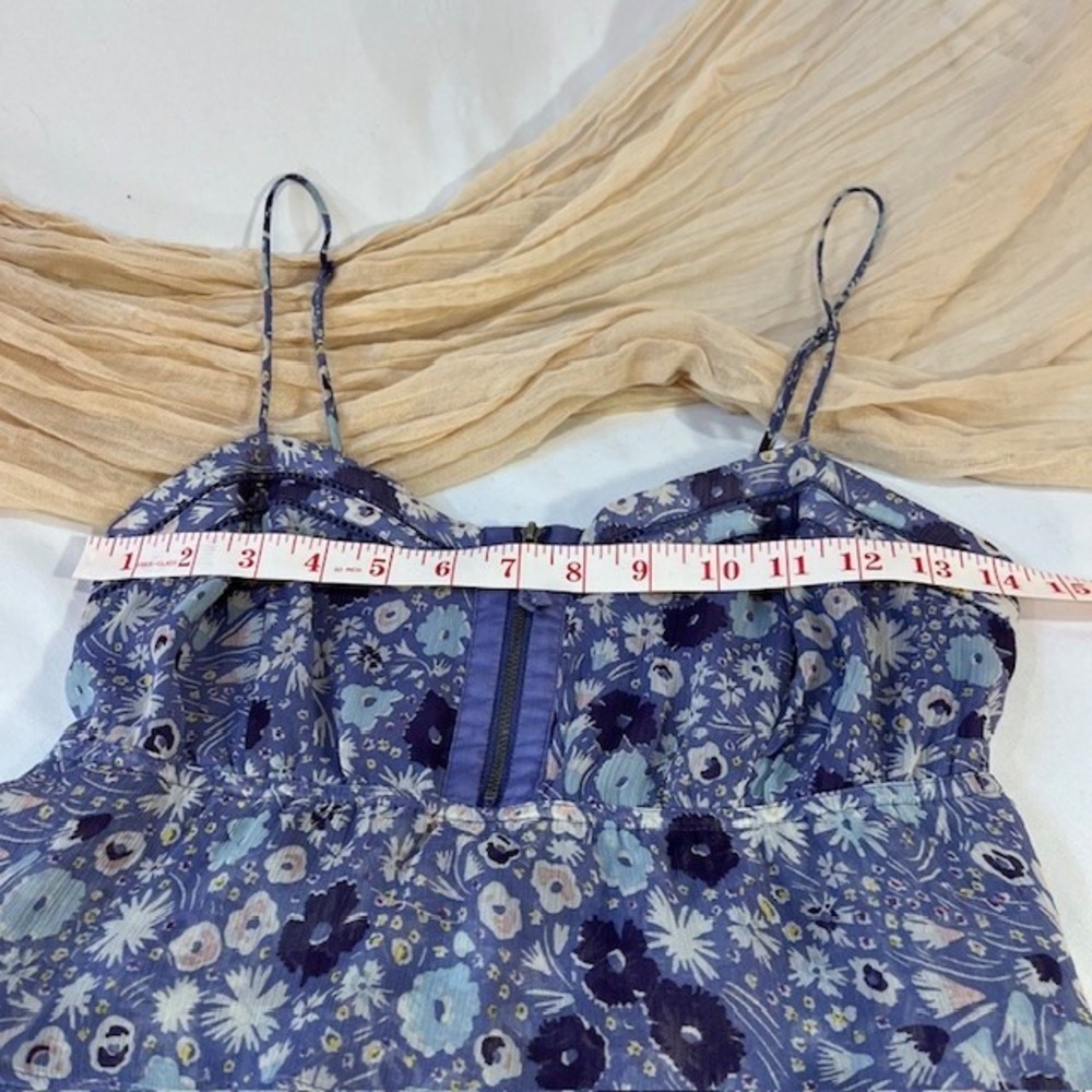 American Eagle Youth Strappy Purple Floral Dress Size XS - Picture 4 of 9